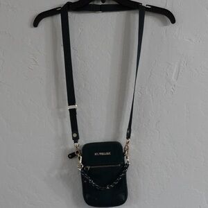 MZ Wallace Crossbody Phone Bag – Dark Green with Gold‎ Hardware